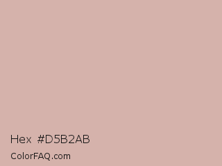 Hex #d5b2ab Color Image