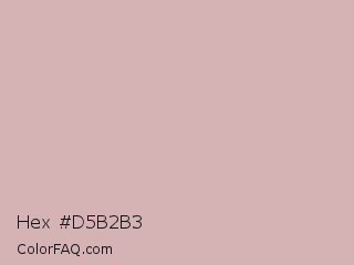 Hex #d5b2b3 Color Image