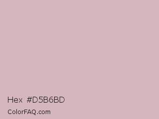 Hex #d5b6bd Color Image