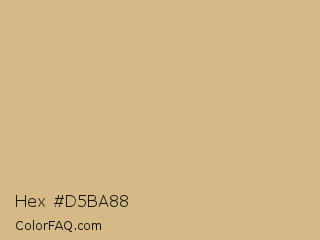 Hex #d5ba88 Color Image