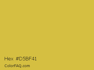 Hex #d5bf41 Color Image