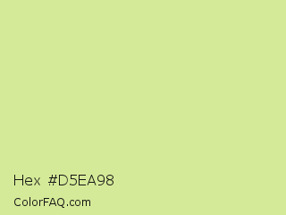 Hex #d5ea98 Color Image