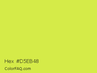 Hex #d5eb48 Color Image