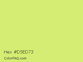 Hex #d5ed73 Color Image