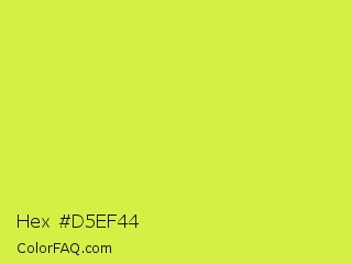 Hex #d5ef44 Color Image