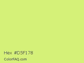 Hex #d5f178 Color Image