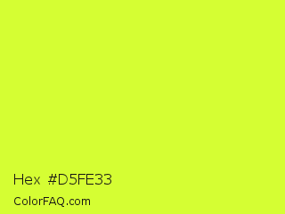 Hex #d5fe33 Color Image