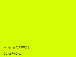 Hex #d5ff01 Color Image