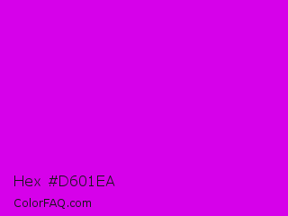 Hex #d601ea Color Image