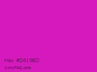 Hex #d619bd Color Image