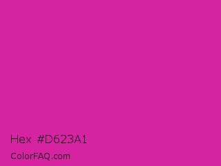 Hex #d623a1 Color Image