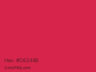 Hex #d6244b Color Image