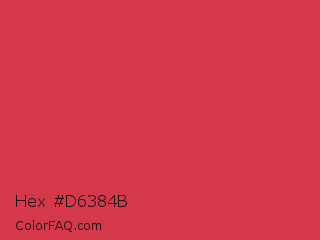 Hex #d6384b Color Image