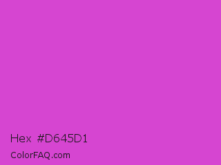 Hex #d645d1 Color Image