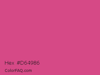 Hex #d64986 Color Image