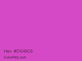 Hex #d649c6 Color Image