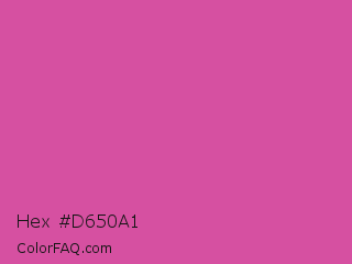 Hex #d650a1 Color Image