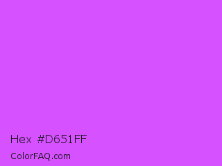 Hex #d651ff Color Image