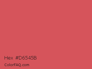 Hex #d6545b Color Image