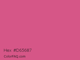 Hex #d65687 Color Image