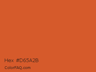 Hex #d65a2b Color Image