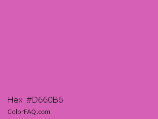 Hex #d660b6 Color Image