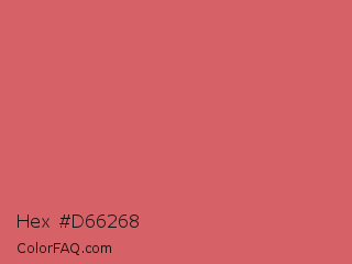 Hex #d66268 Color Image