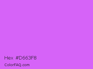 Hex #d663f8 Color Image