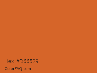 Hex #d66529 Color Image