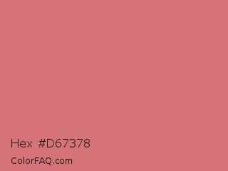 Hex #d67378 Color Image