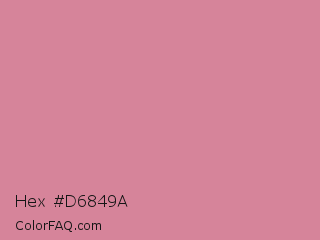 Hex #d6849a Color Image