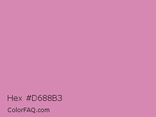 Hex #d688b3 Color Image