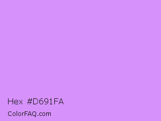 Hex #d691fa Color Image