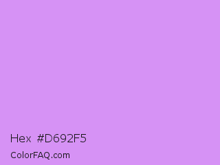 Hex #d692f5 Color Image