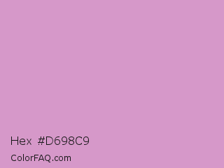 Hex #d698c9 Color Image