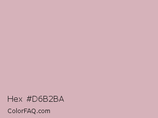 Hex #d6b2ba Color Image