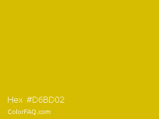 Hex #d6bd02 Color Image