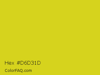 Hex #d6d31d Color Image