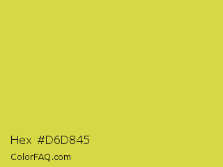 Hex #d6d845 Color Image