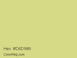 Hex #d6d986 Color Image