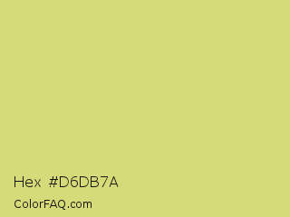 Hex #d6db7a Color Image
