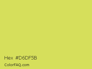 Hex #d6df5b Color Image