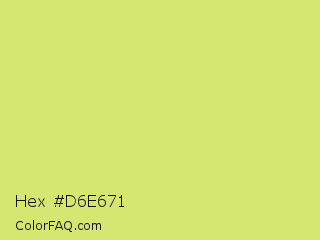 Hex #d6e671 Color Image