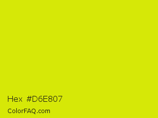Hex #d6e807 Color Image