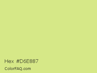 Hex #d6e887 Color Image