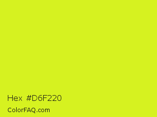 Hex #d6f220 Color Image