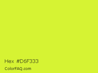 Hex #d6f333 Color Image
