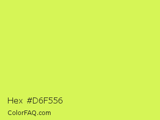 Hex #d6f556 Color Image