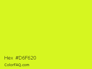 Hex #d6f620 Color Image