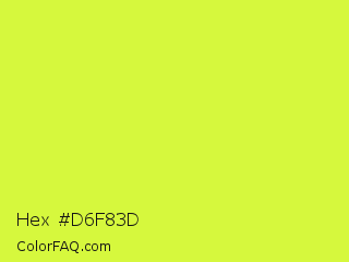 Hex #d6f83d Color Image